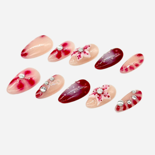 Cherry Blossom Press On Nails – Stiletto